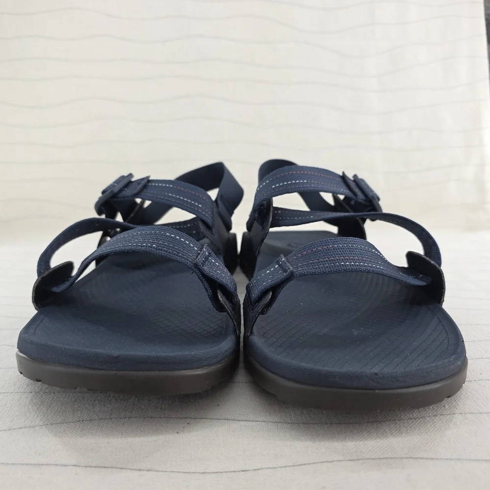 Chaco Mens Lowdown Navy Blue Outdoor Hiking Sandals Shoes JCH107273 Size 11